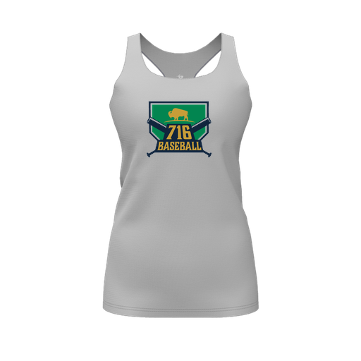 [FT0TRBGY-FYS-LOGO1] Decker Racerback Tank Top (Female Youth S, Gray, Logo 1)