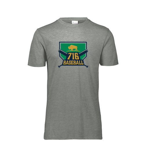 [FTSCUBGY-YS-LOGO1] Decker Youth Tri-Blend T-Shirt - Short Sleeve (Youth S, Gray, Logo 1)