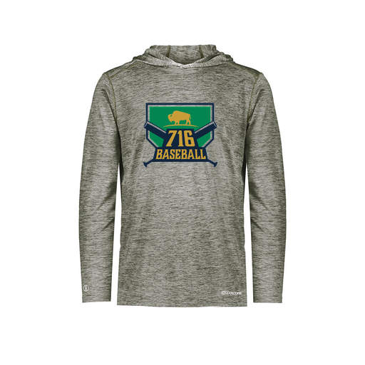 [FOLHCGGY-AS-LOGO1] Decker Men's Charge Hoodie (Adult S, Gray, Logo 1)