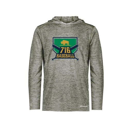 [FOLHCGGY-YS-LOGO1] Decker Youth Charge Hoodie (Youth S, Gray, Logo 1)