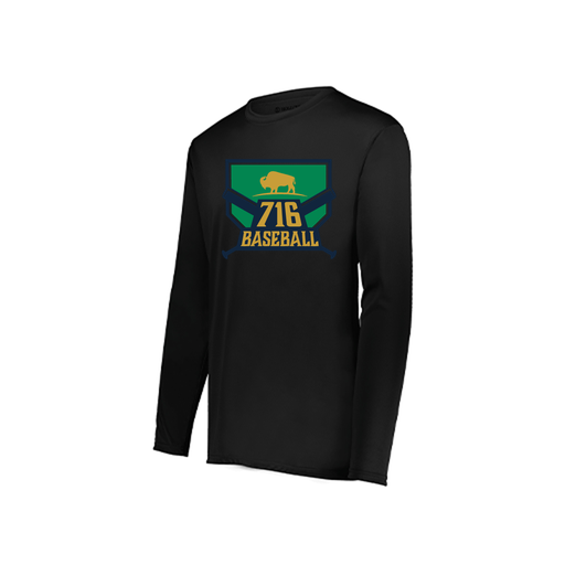 [222822.080.XS-LOGO1] Men's LS Smooth Sport Shirt (Adult XS, Black, Logo 1)